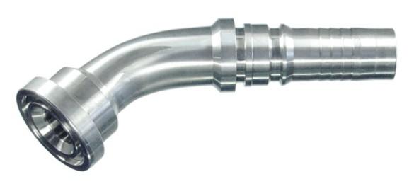 SAE Stainless 316L 45° 3000 PSI Flanged Interlock Hose Connectors
