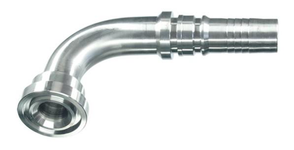 SAE Stainless 316L 90° 3000 PSI Flanged Interlock Hose Connectors