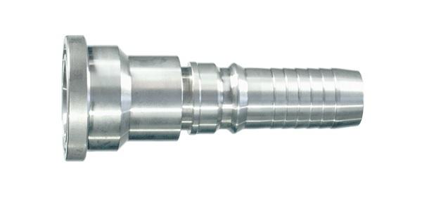 SAE Stainless 316L Straight 6000 PSI Flanged Interlock Hose Connectors