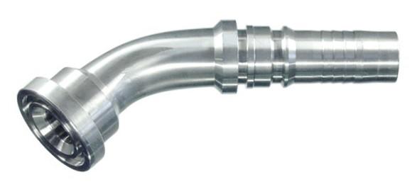 SAE Stainless 316L 45° 6000 PSI Flanged Interlock Hose Connectors