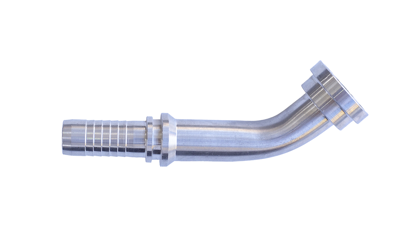 SAE Stainless 316L 45° 3000 PSI Flanged Hose Connectors